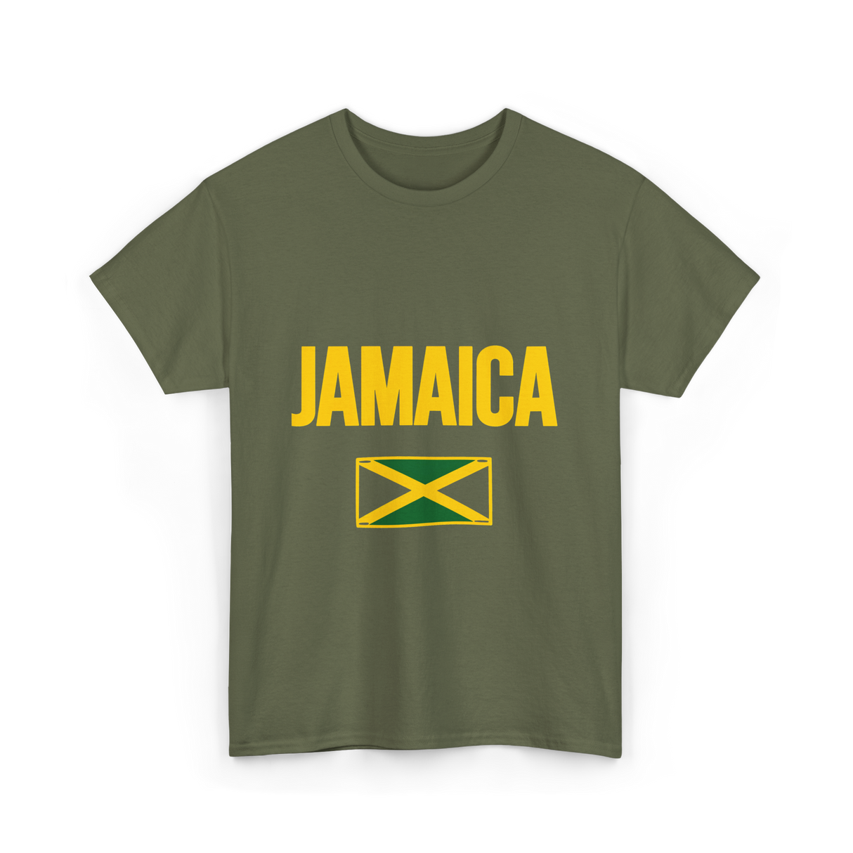 Jamaica Flag Jamaica T-Shirt - Military Green