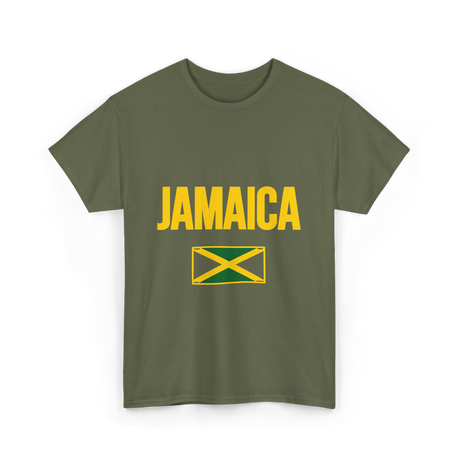 Jamaica Flag Jamaica T-Shirt - Military Green