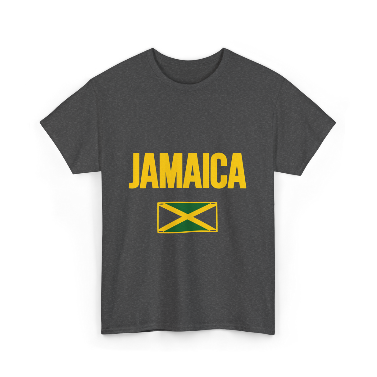 Jamaica Flag Jamaica T-Shirt - Dark Heather