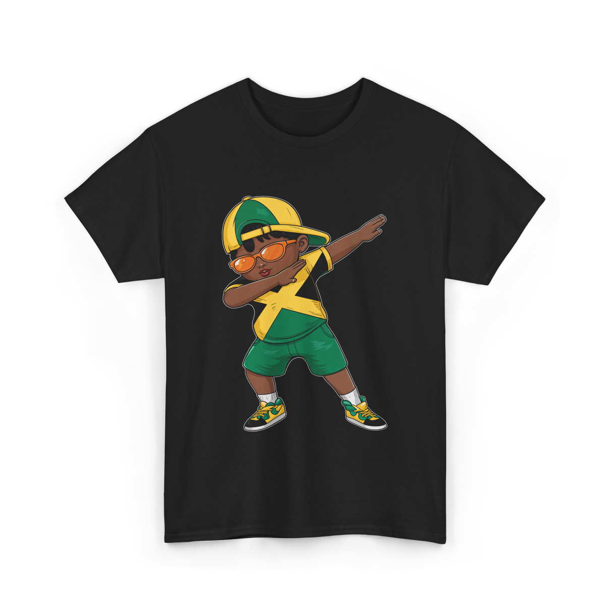 Jamaican Boy Roots Culture T-Shirt - Black