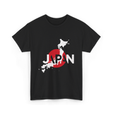 Japan Map Japan Japanese Culture T-Shirt - Black