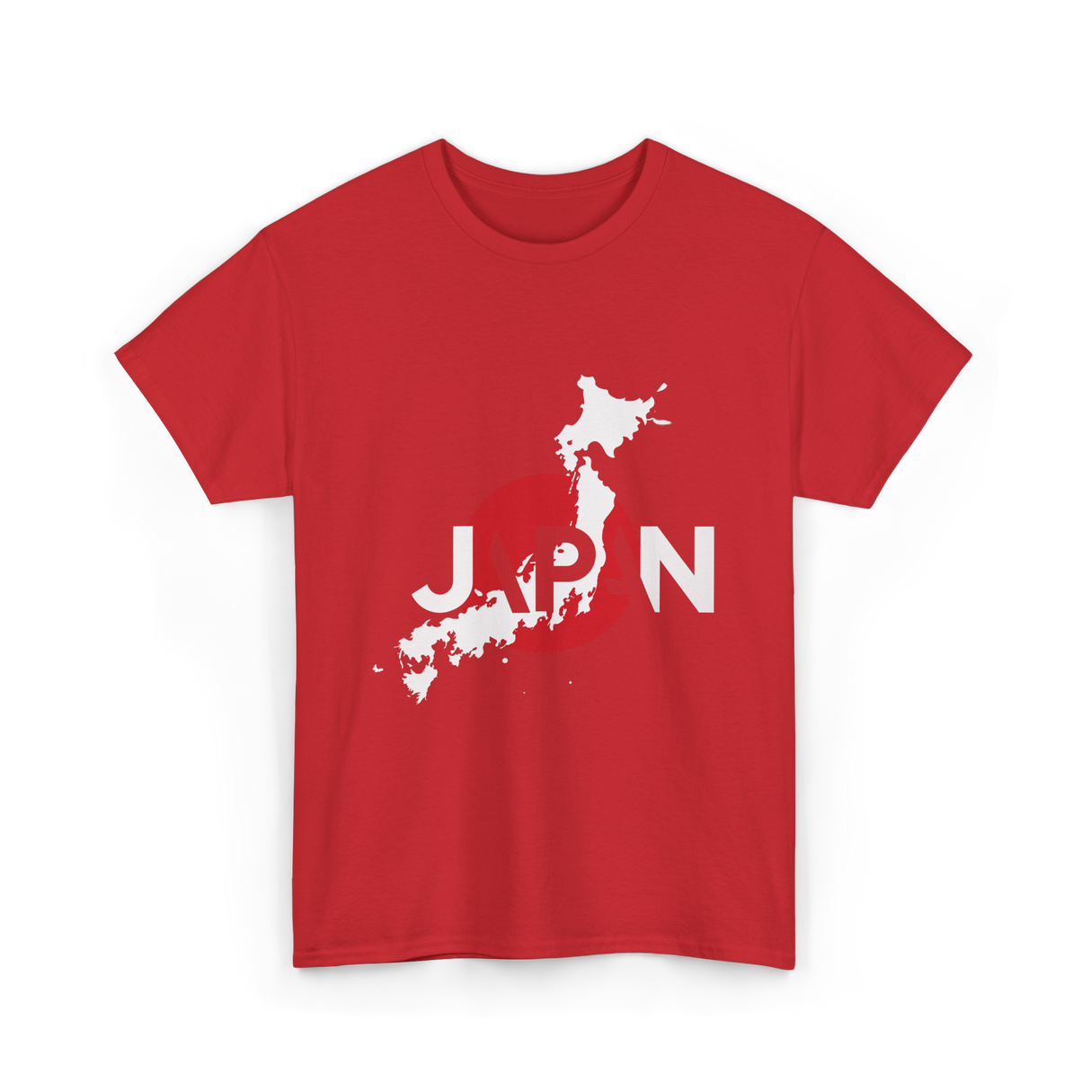 Japan Map Japan Japanese Culture T-Shirt - Red