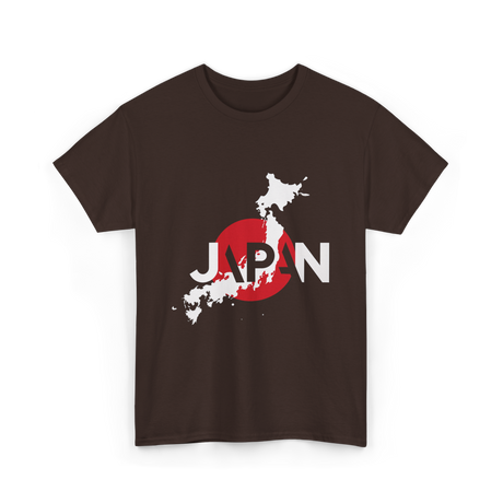 Japan Map Japan Japanese Culture T-Shirt - Dark Chocolate