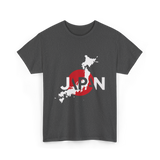 Japan Map Japan Japanese Culture T-Shirt - Dark Heather