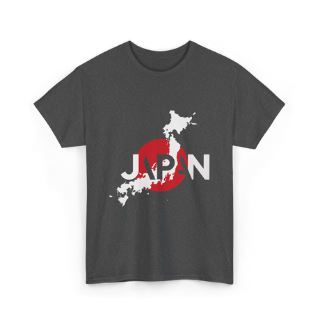 Japan Map Japan Japanese Culture T-Shirt - Dark Heather