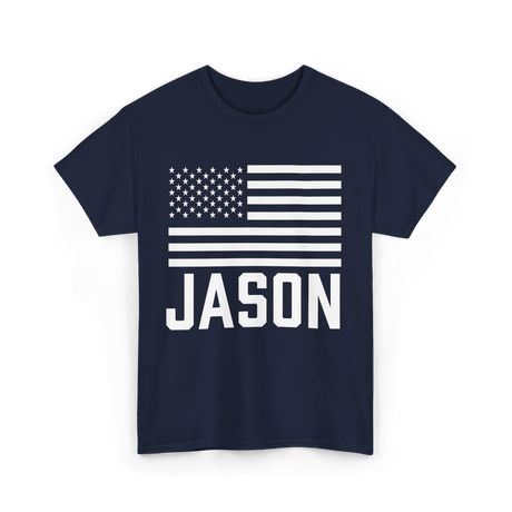 Jason Birthday Name Celebration T-Shirt - Navy