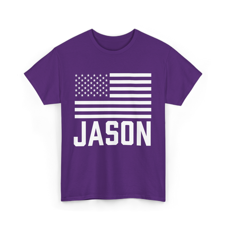 Jason Birthday Name Celebration T-Shirt - Purple