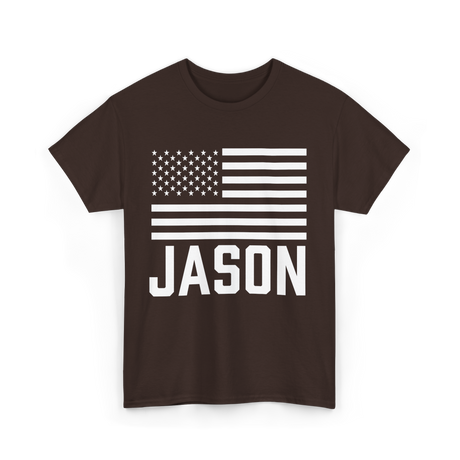 Jason Birthday Name Celebration T-Shirt - Dark Chocolate