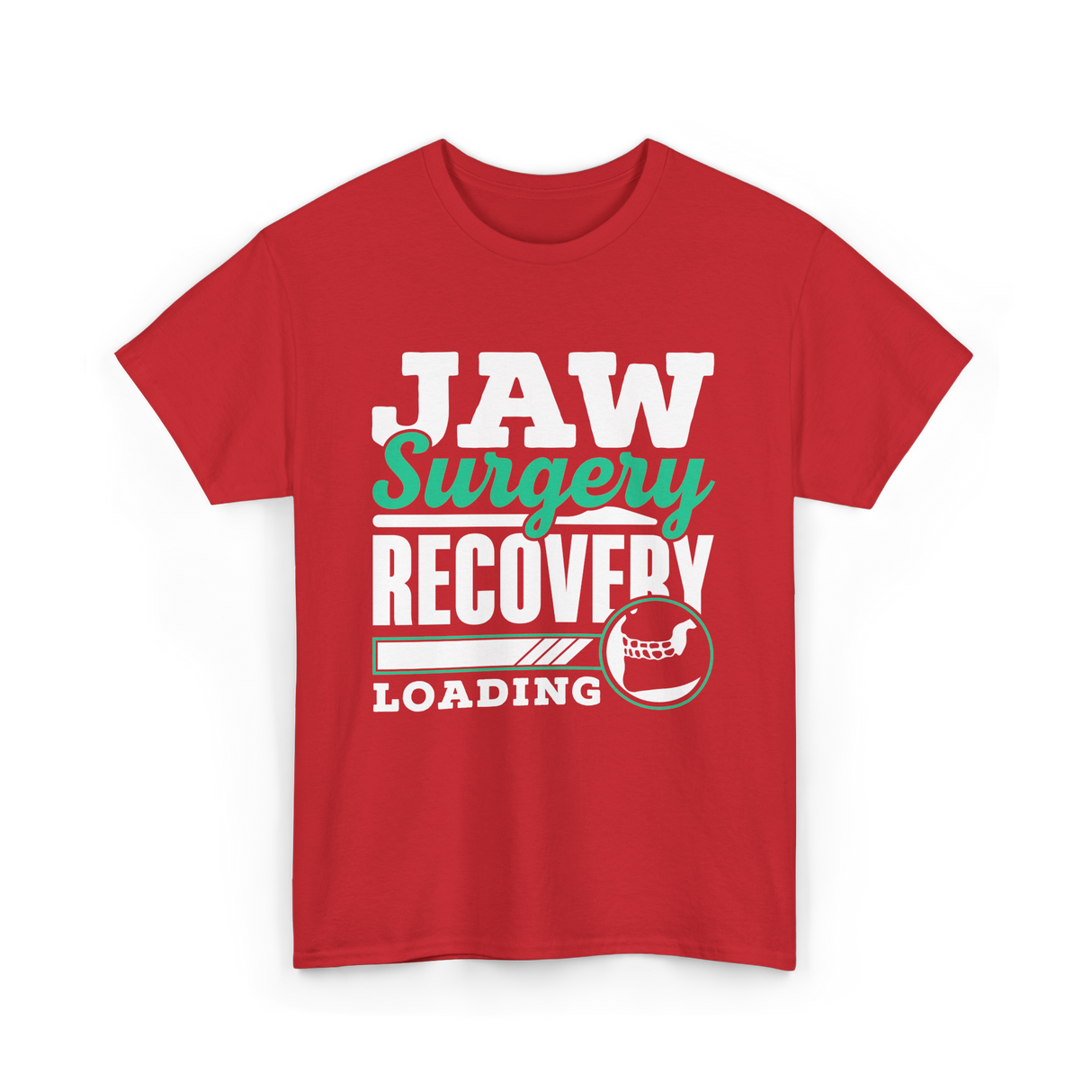 Jaw Surgery Recovery Loading Support T-Shirt - Red