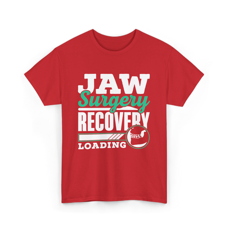 Jaw Surgery Recovery Loading Support T-Shirt - Red