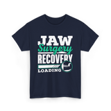 Jaw Surgery Recovery Loading Support T-Shirt - Navy