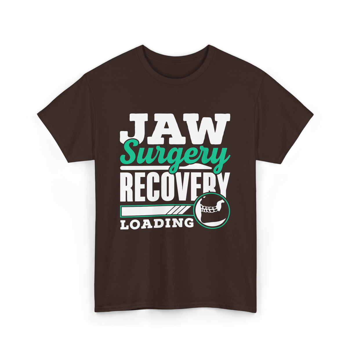 Jaw Surgery Recovery Loading Support T-Shirt - Dark Chocolate