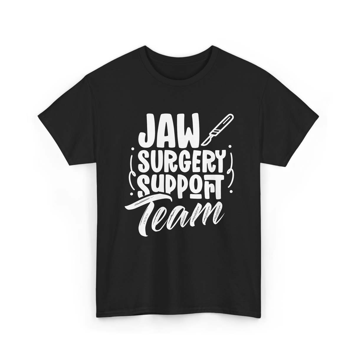 Jaw Surgery Support Team Surgery T-Shirt - Black