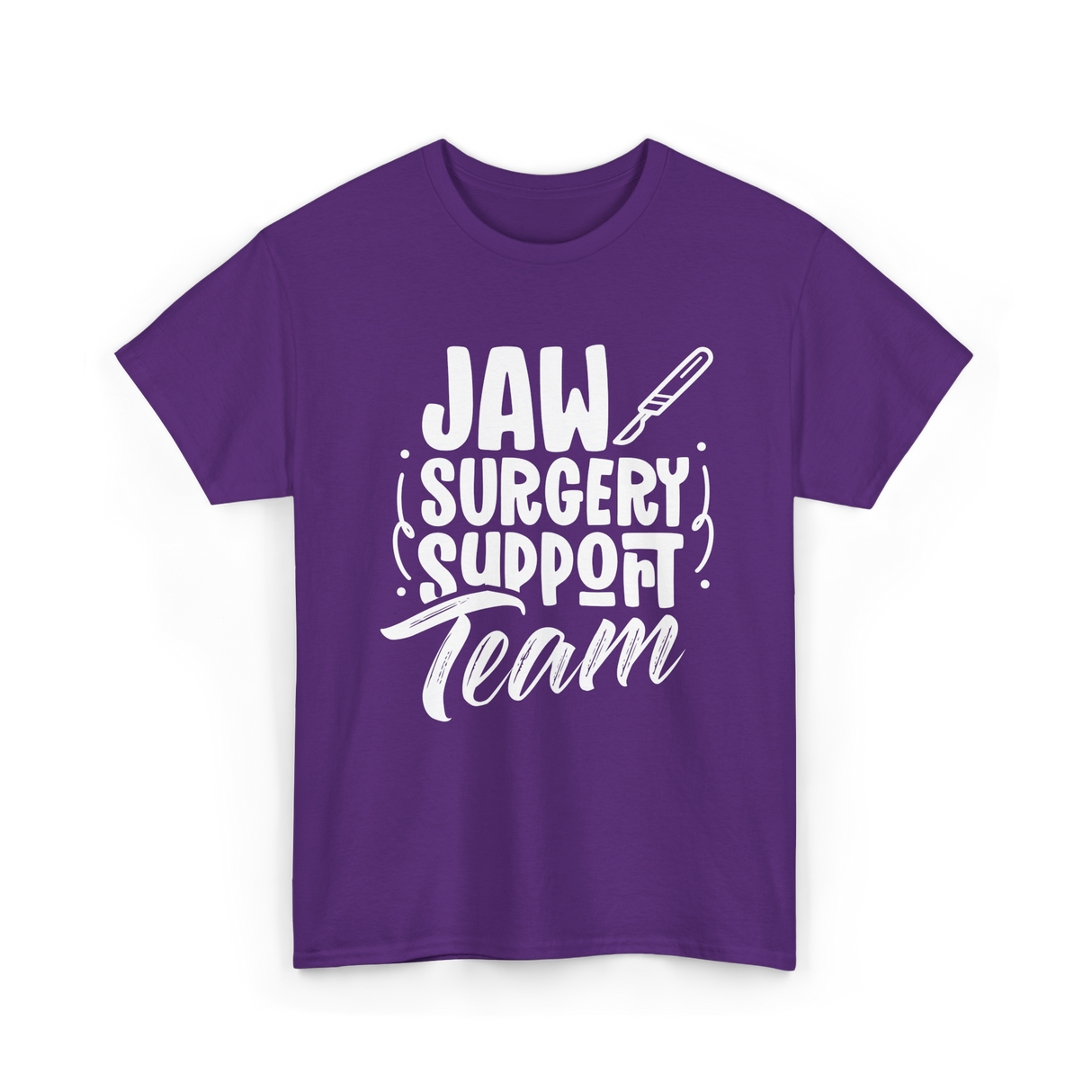 Jaw Surgery Support Team Surgery T-Shirt - Purple