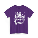 Jaw Surgery Support Team Surgery T-Shirt - Purple