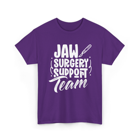 Jaw Surgery Support Team Surgery T-Shirt - Purple