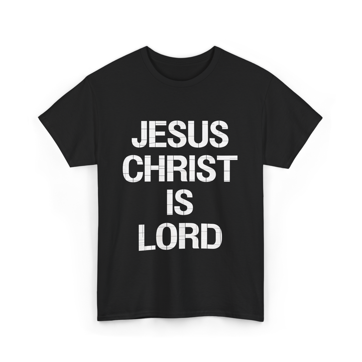 Jesus Christ Is Lord Christian Faith T-Shirt - Black