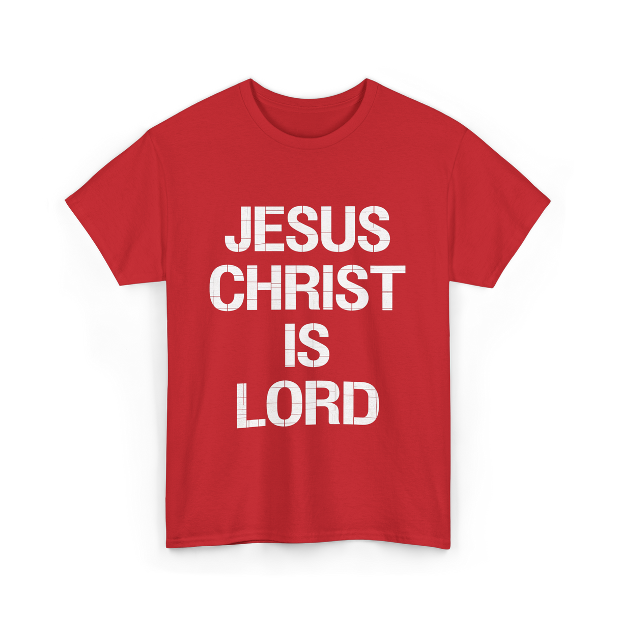 Jesus Christ Is Lord Christian Faith T-Shirt - Red