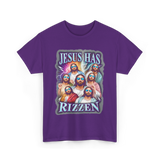 Jesus Has Rizz Christian Faith T-Shirt - Purple