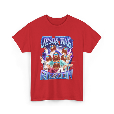 Jesus Has Rizz T-Shirt - Red