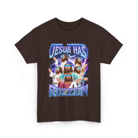 Jesus Has Rizz T-Shirt - Dark Chocolate