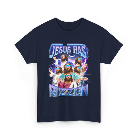 Jesus Has Rizz T-Shirt - Navy