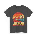 Jesus Has Your Back Christian T-Shirt - Dark Heather