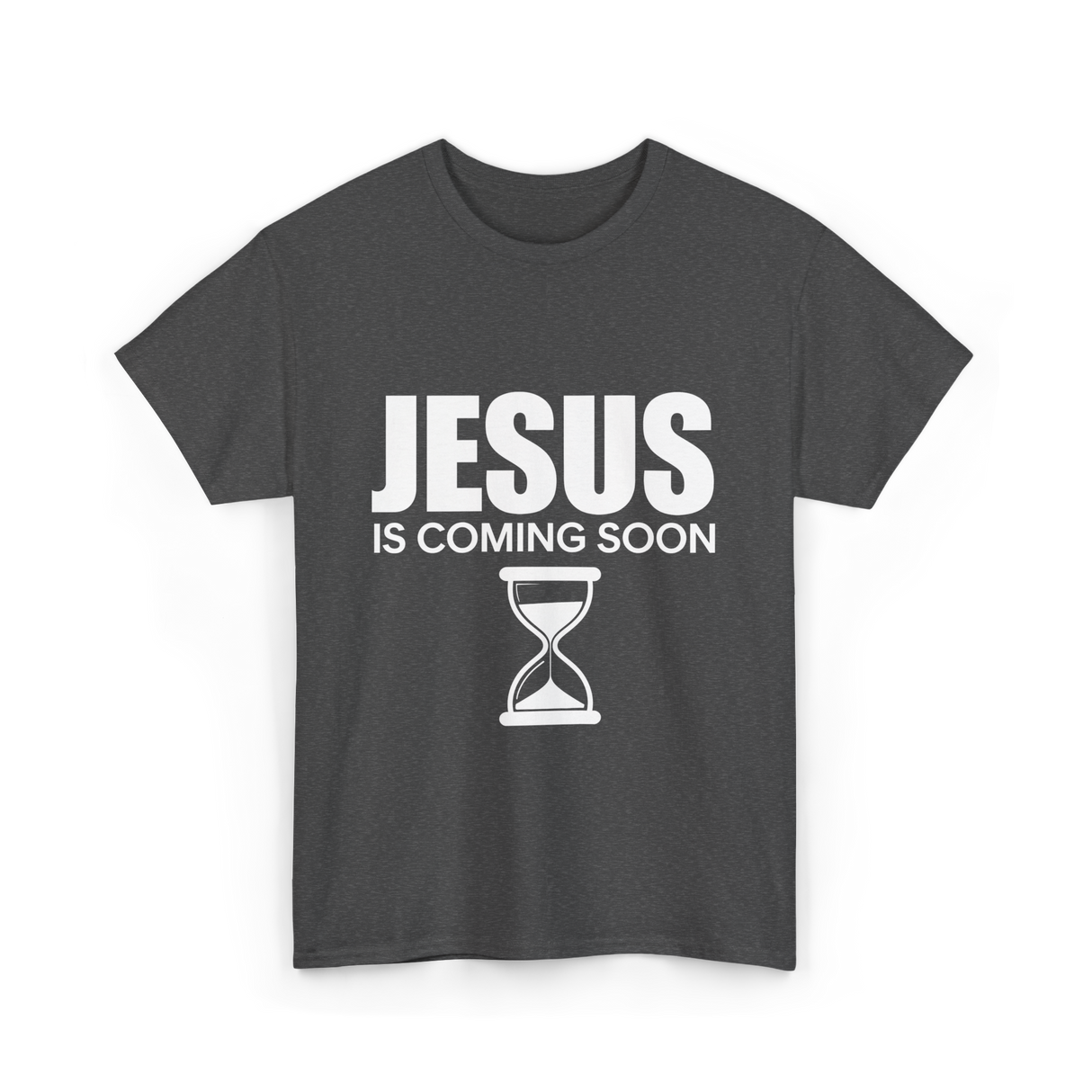 Jesus Is Coming Soon Countdown T-Shirt - Dark Heather