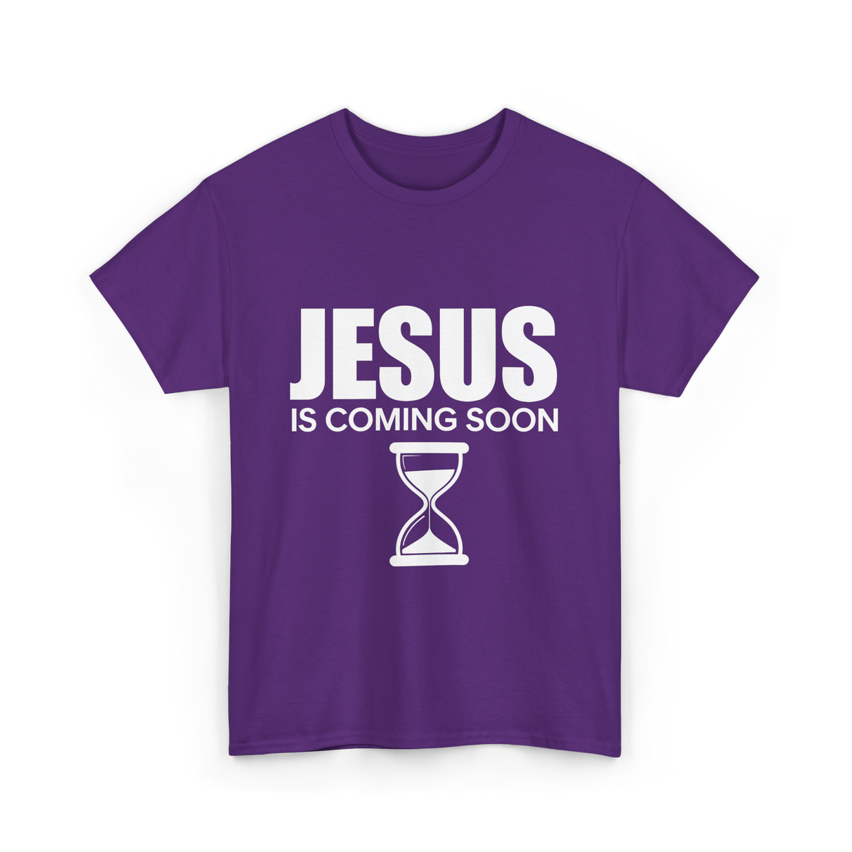 Jesus Is Coming Soon Countdown T-Shirt - Purple