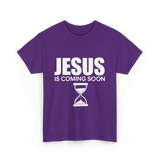 Jesus Is Coming Soon Countdown T-Shirt - Purple