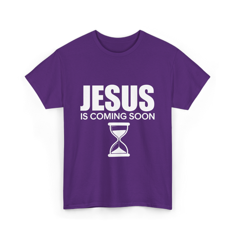 Jesus Is Coming Soon Countdown T-Shirt - Purple