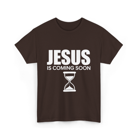 Jesus Is Coming Soon Countdown T-Shirt - Dark Chocolate