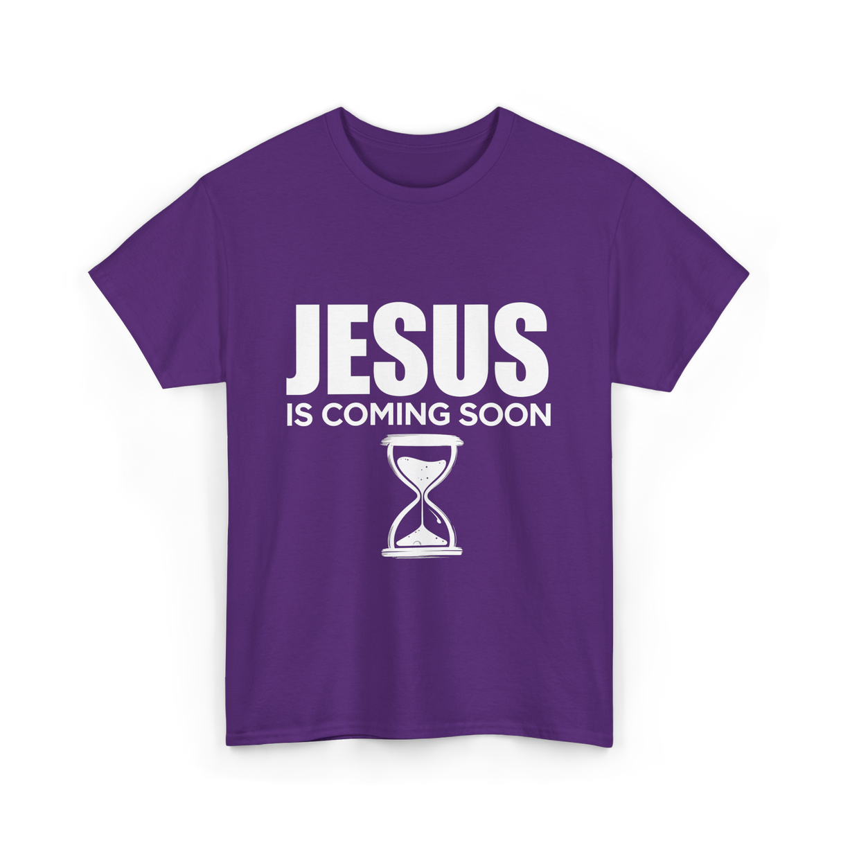 Jesus Is Coming Soon Faith T-Shirt - Purple