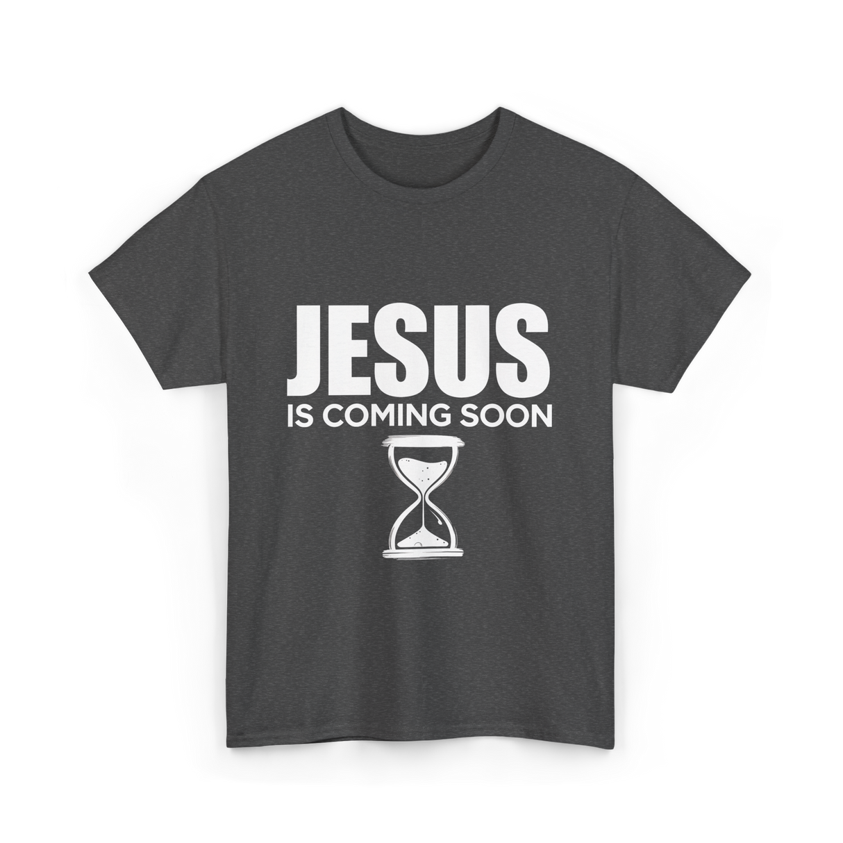 Jesus Is Coming Soon Faith T-Shirt - Dark Heather