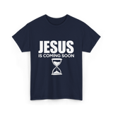 Jesus Is Coming Soon Faith T-Shirt - Navy