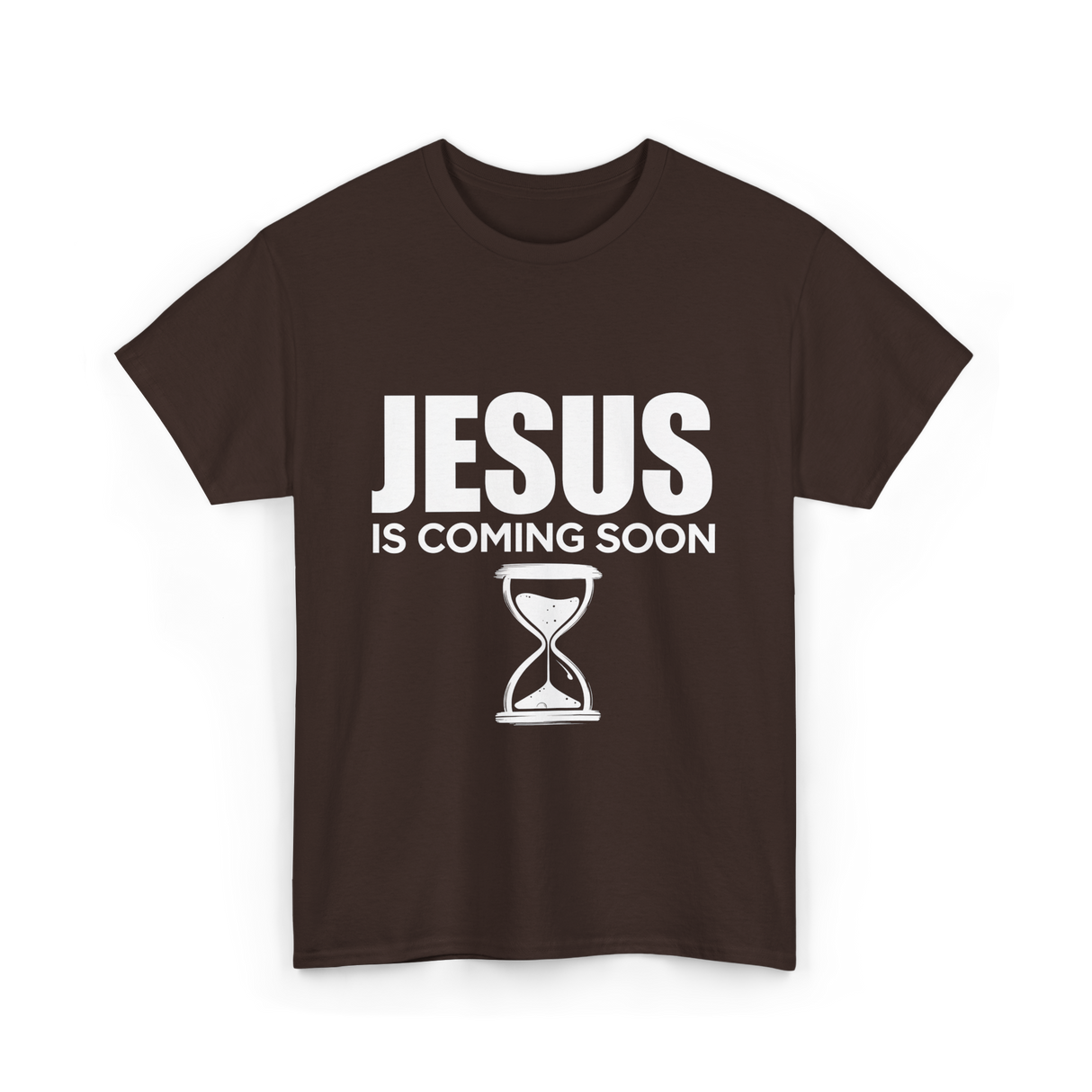 Jesus Is Coming Soon Faith T-Shirt - Dark Chocolate