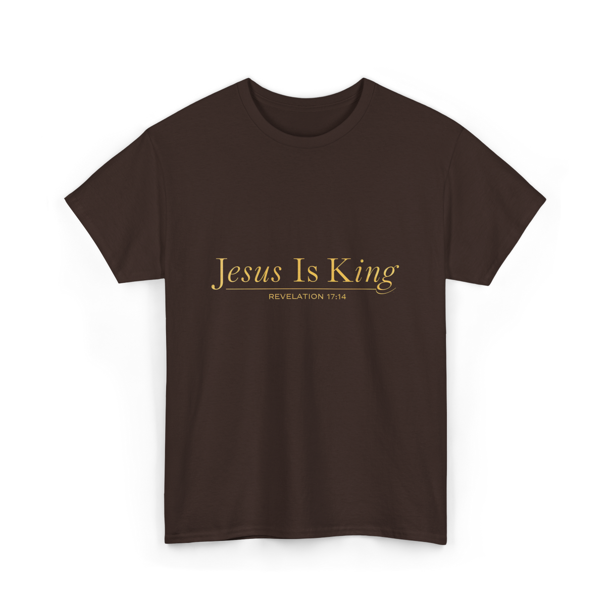 Jesus Is King Revelation T-Shirt - Dark Chocolate