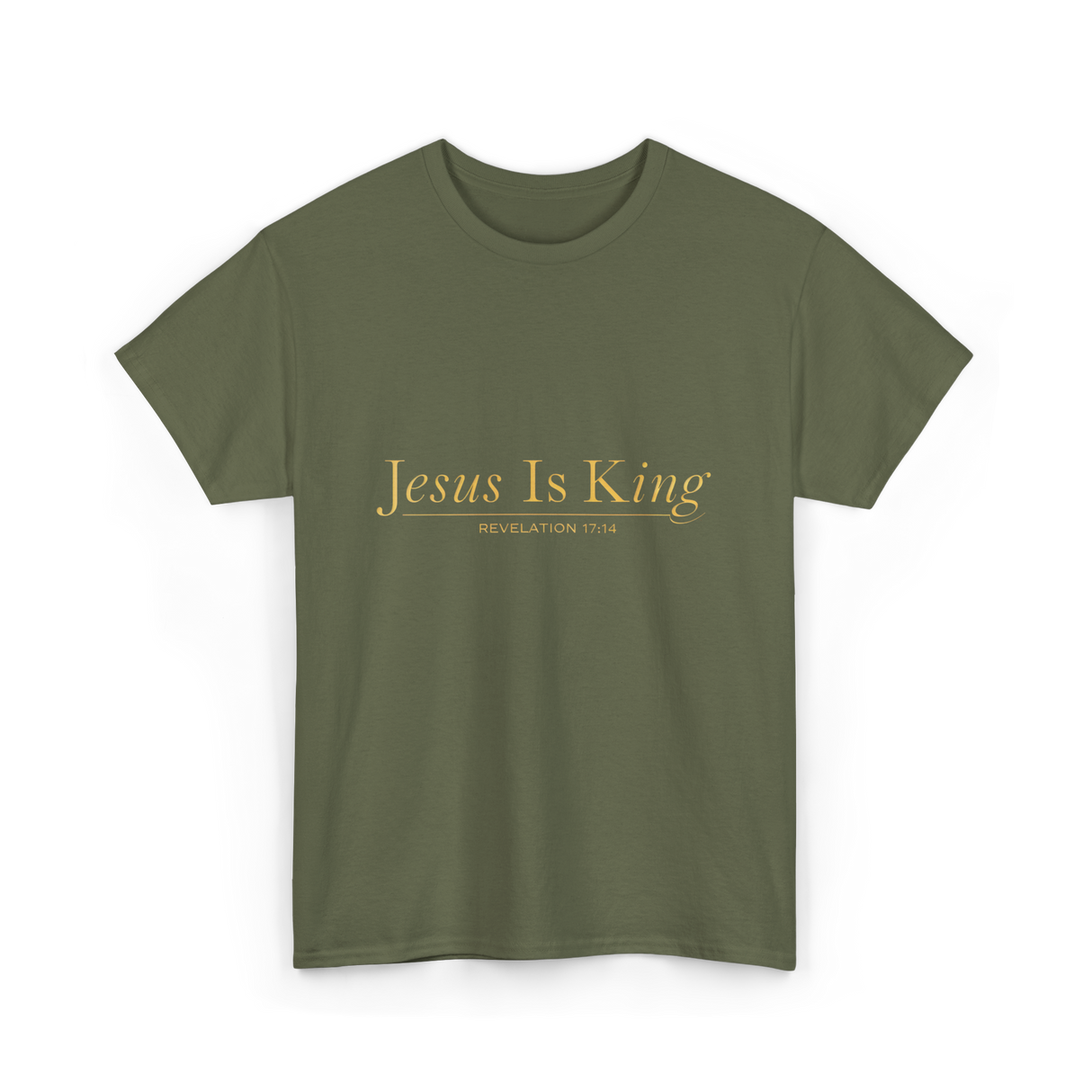 Jesus Is King Revelation T-Shirt - Military Green