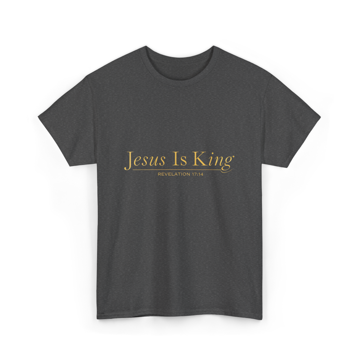 Jesus Is King Revelation T-Shirt - Dark Heather