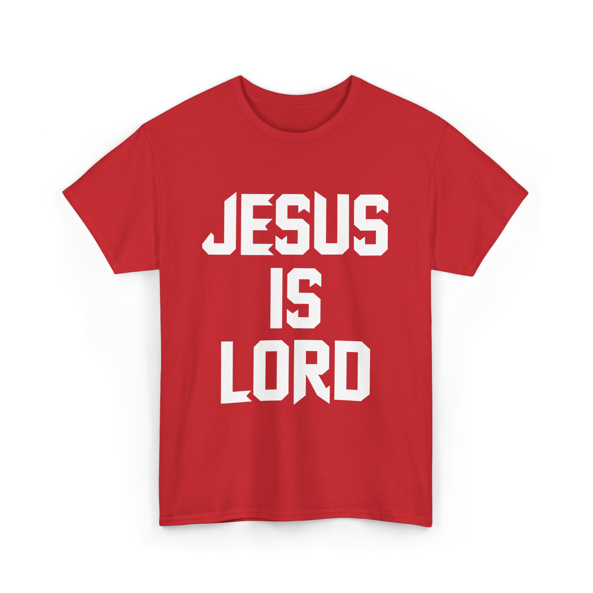 Jesus Is Lord Christian Faith T-Shirt - Red