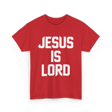 Jesus Is Lord Christian Faith T-Shirt - Red