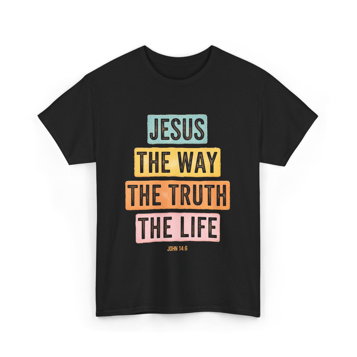 Jesus The Way Faith T-Shirt - Black