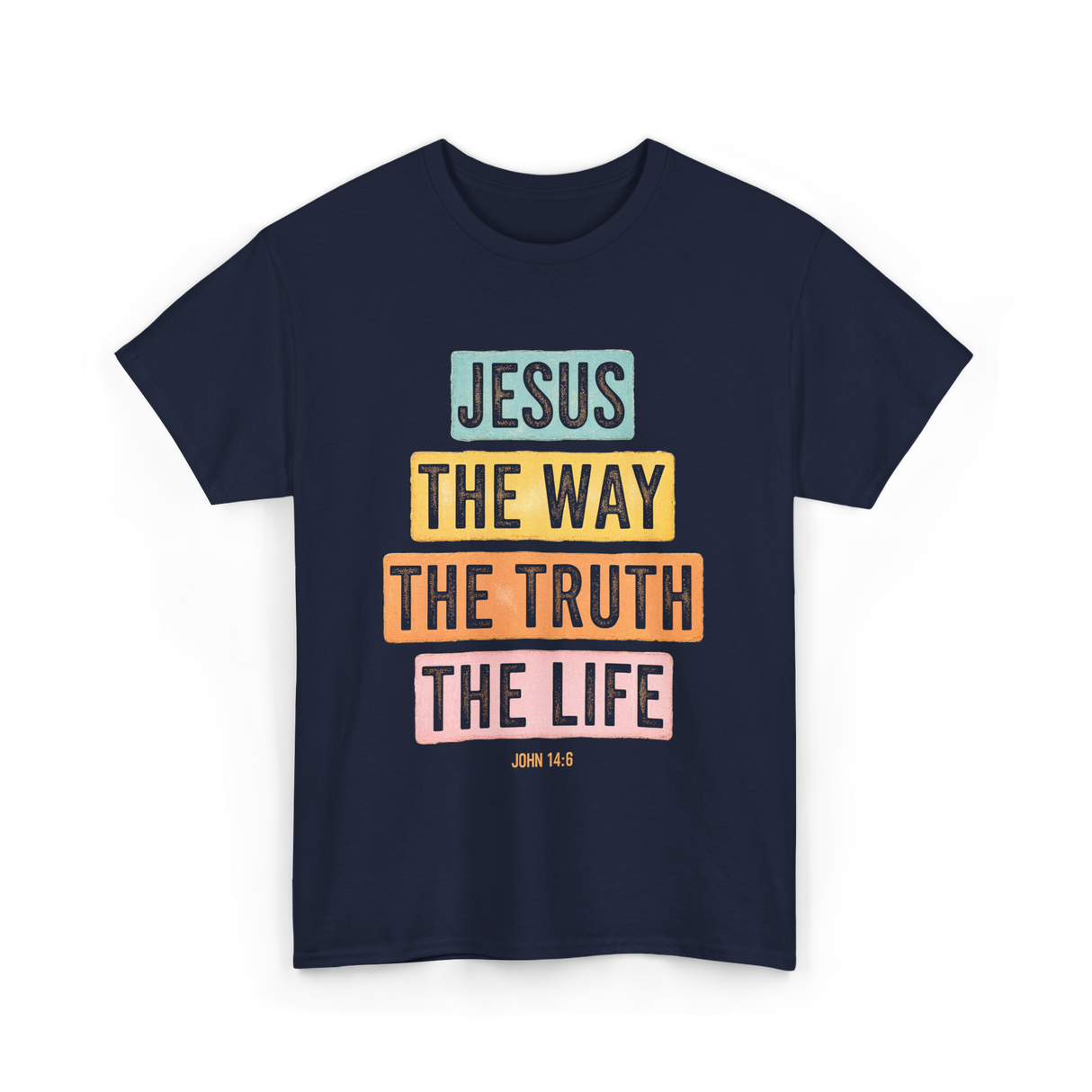 Jesus The Way Faith T-Shirt - Navy