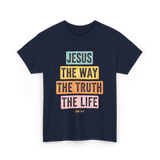 Jesus The Way Faith T-Shirt - Navy