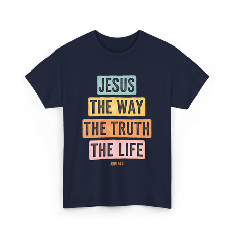 Jesus The Way Faith T-Shirt - Navy