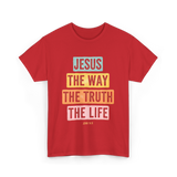 Jesus The Way Faith T-Shirt - Red