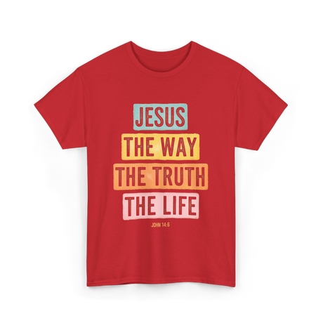 Jesus The Way Faith T-Shirt - Red