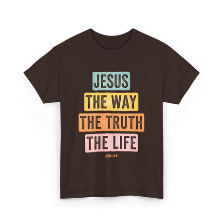 Jesus The Way Faith T-Shirt - Dark Chocolate