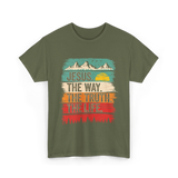 Jesus The Way Truth Life Christian T-Shirt - Military Green