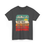 Jesus The Way Truth Life Christian T-Shirt - Dark Heather